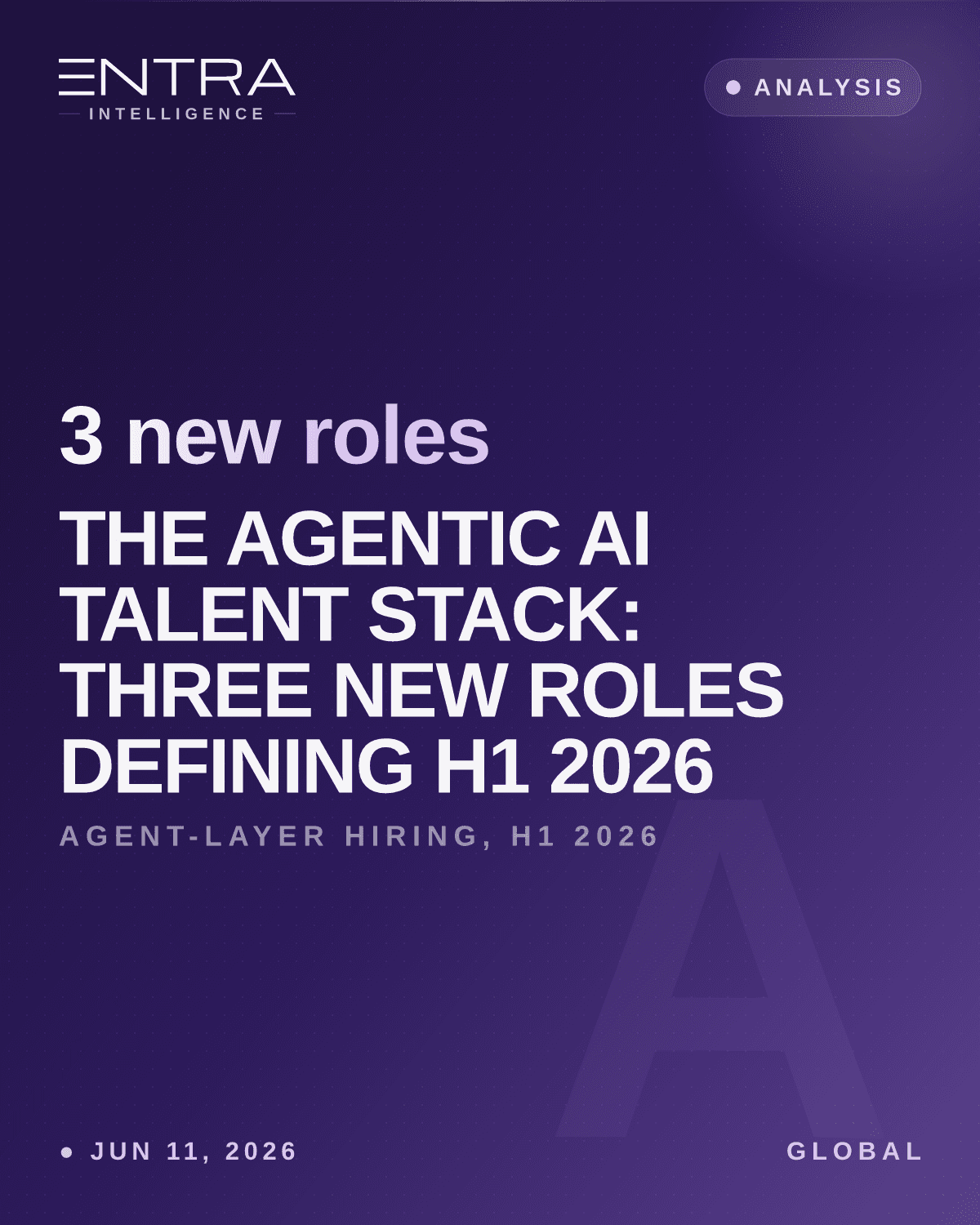 The Agentic AI Talent Stack: Three New Roles Defining H1 2026
