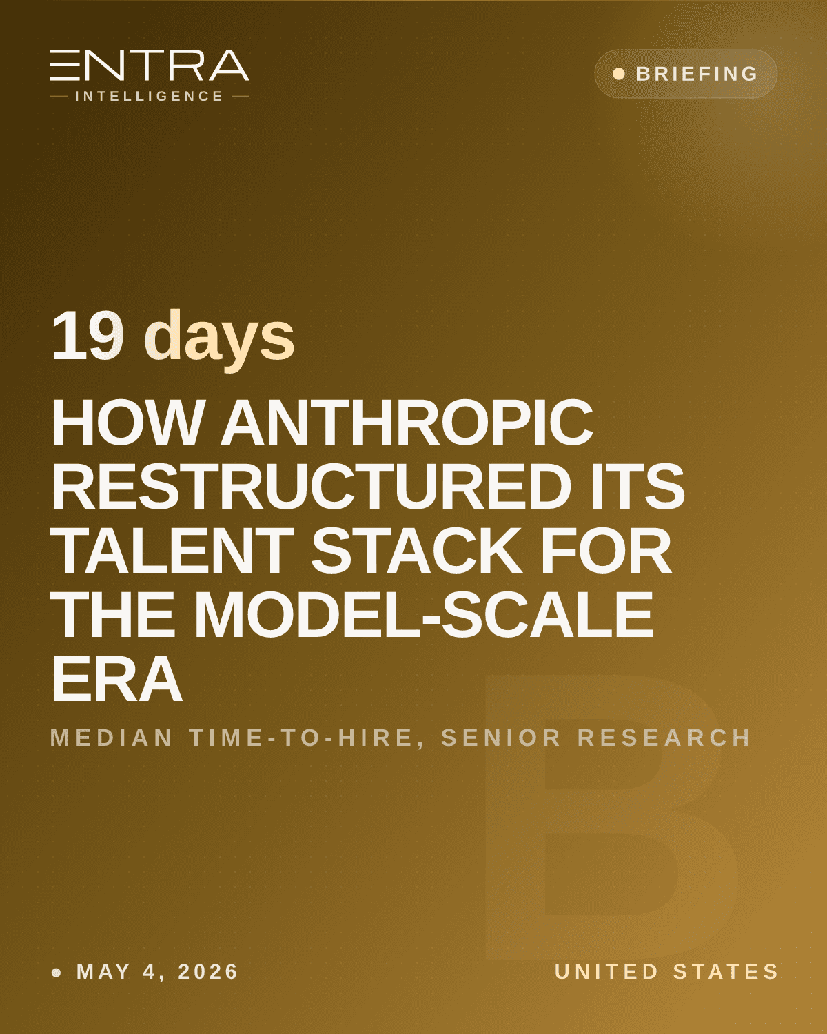 How Anthropic restructured its talent stack for the model-scale era