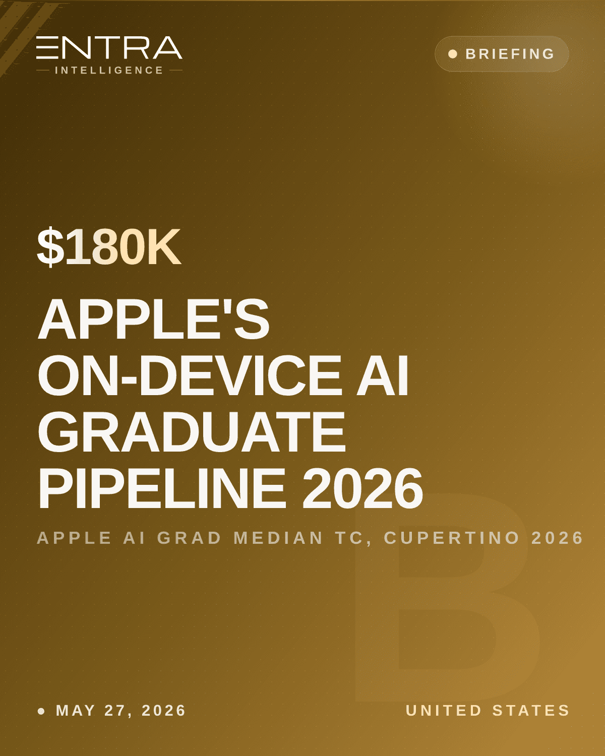 Apple's On-Device AI Graduate Pipeline 2026