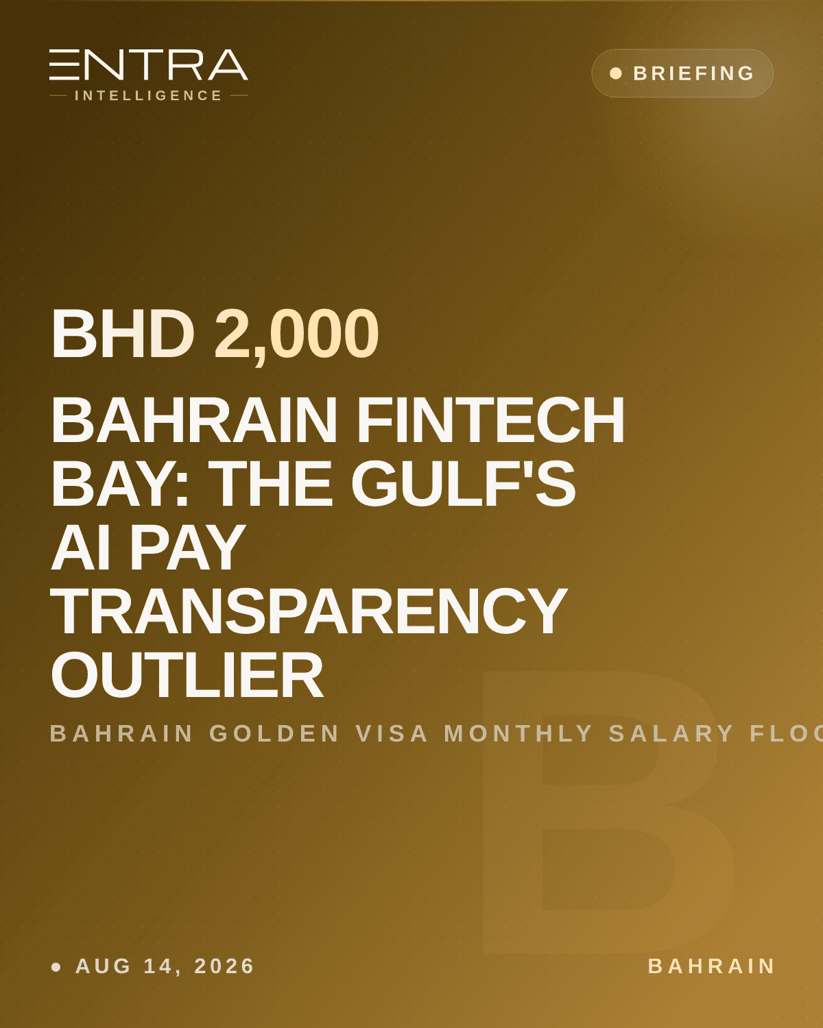 Bahrain FinTech Bay: The Gulf's AI Pay Transparency Outlier