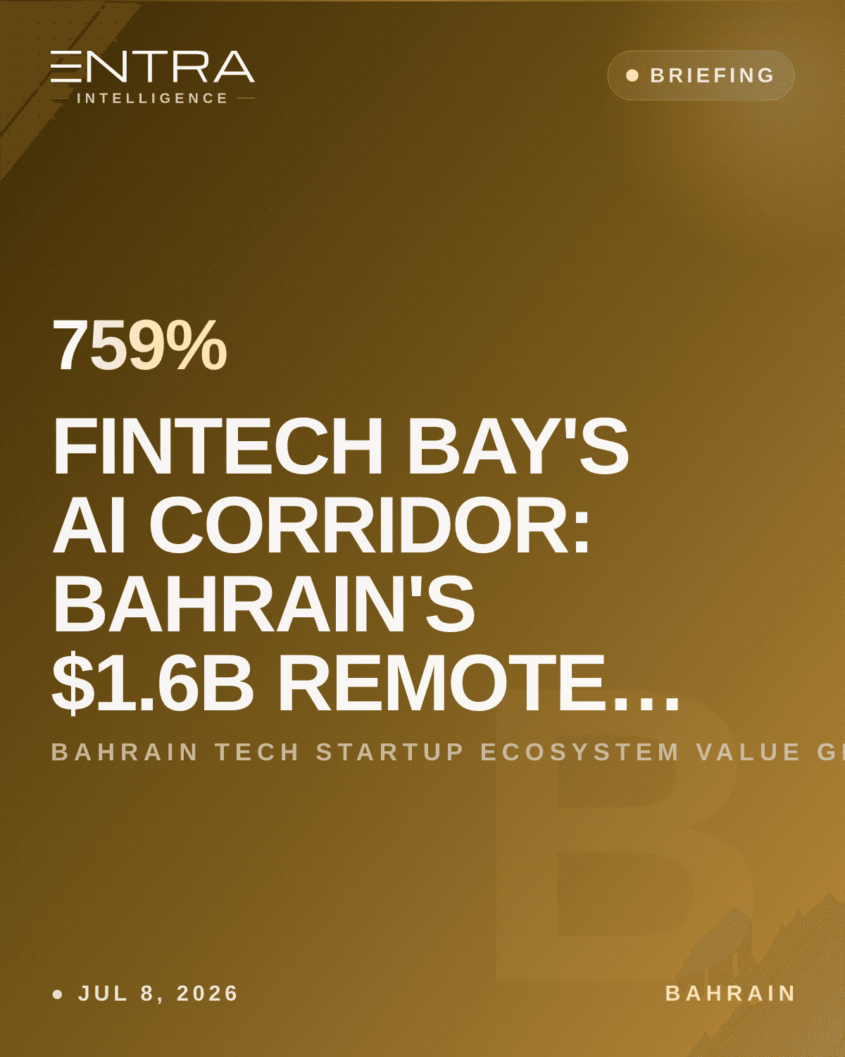 FinTech Bay's AI Corridor: Bahrain's $1.6B Remote Play
