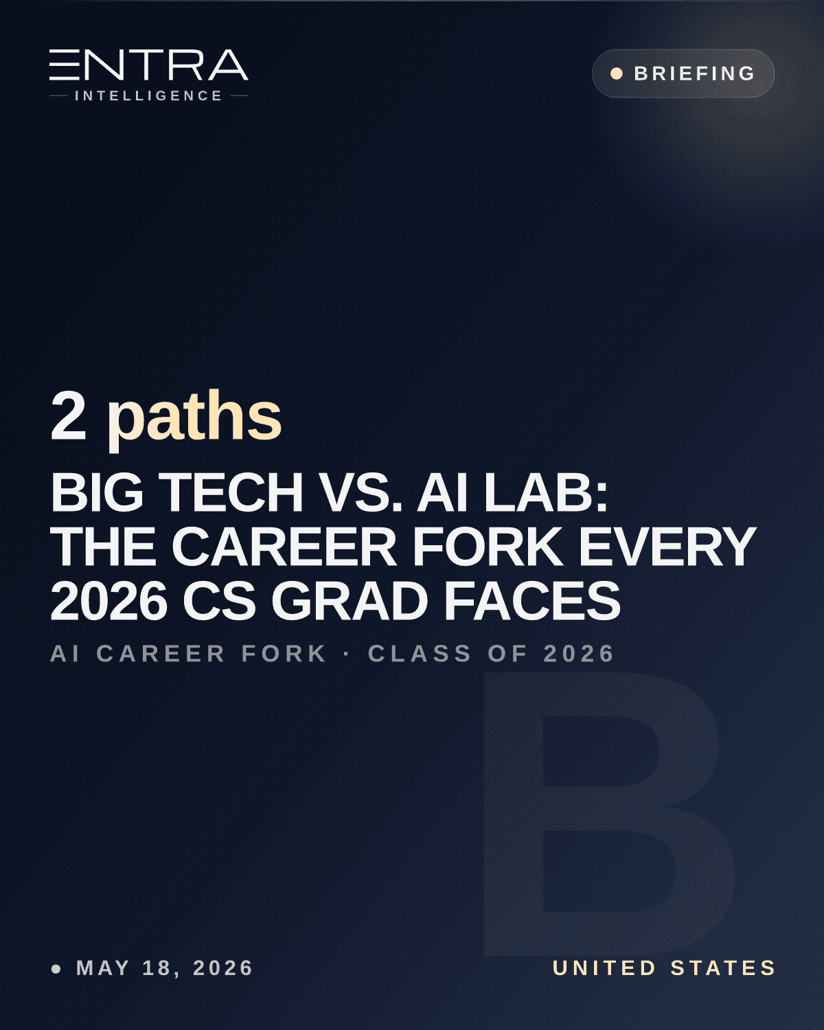 Big Tech vs. AI Lab: The Career Fork Every 2026 CS Grad Faces