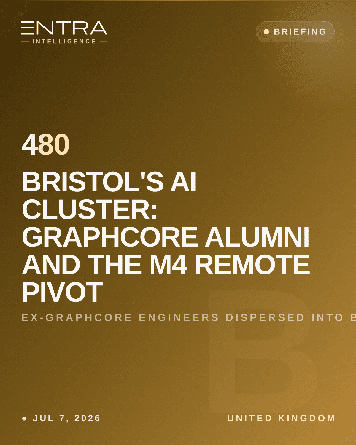 Bristol's AI Cluster: Graphcore Alumni and the M4 Remote Pivot