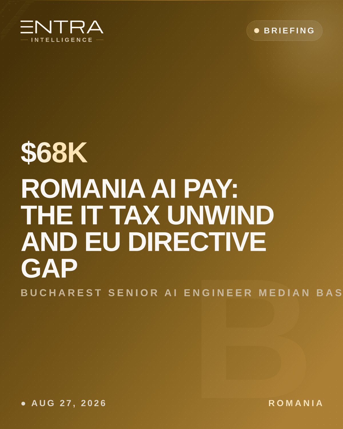 Romania AI Pay: The IT Tax Unwind and EU Directive Gap