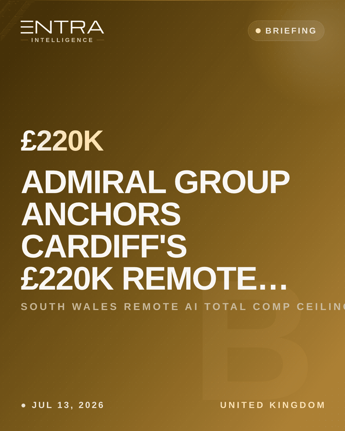 Admiral Group Anchors Cardiff's £220K Remote Insurance-AI Market