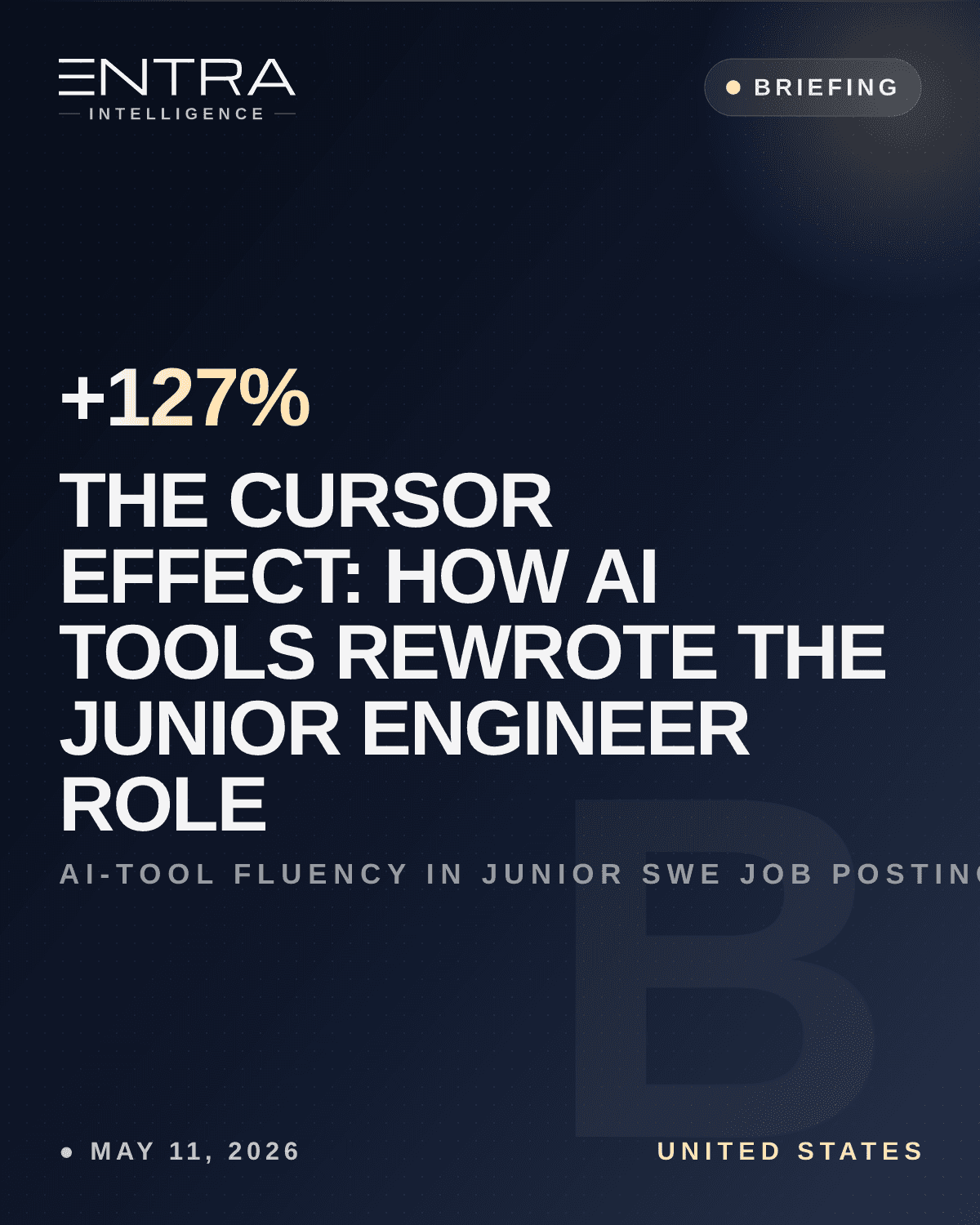 The Cursor Effect: How AI Tools Rewrote the Junior Engineer Role