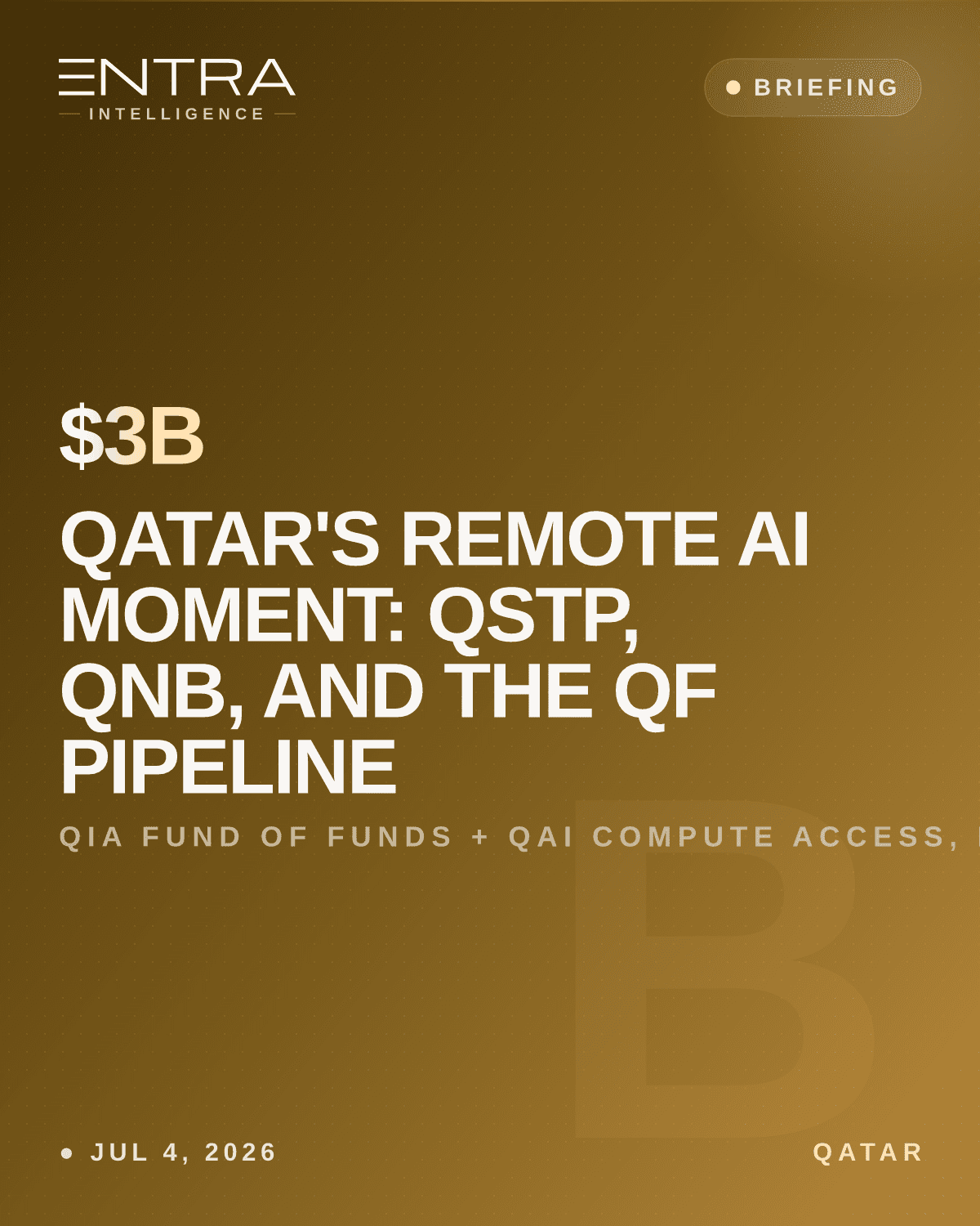 Qatar's Remote AI Moment: QSTP, QNB, and the QF Pipeline