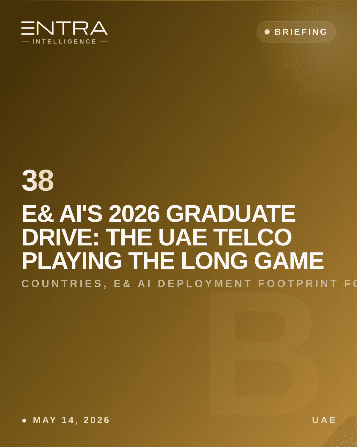 e& AI's 2026 Graduate Drive: The UAE Telco Playing the Long Game