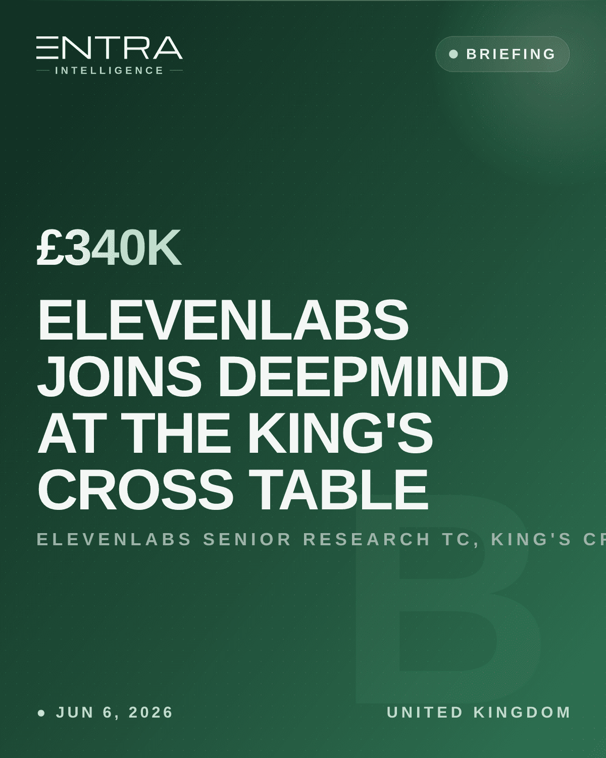 ElevenLabs Joins DeepMind at the King's Cross Table