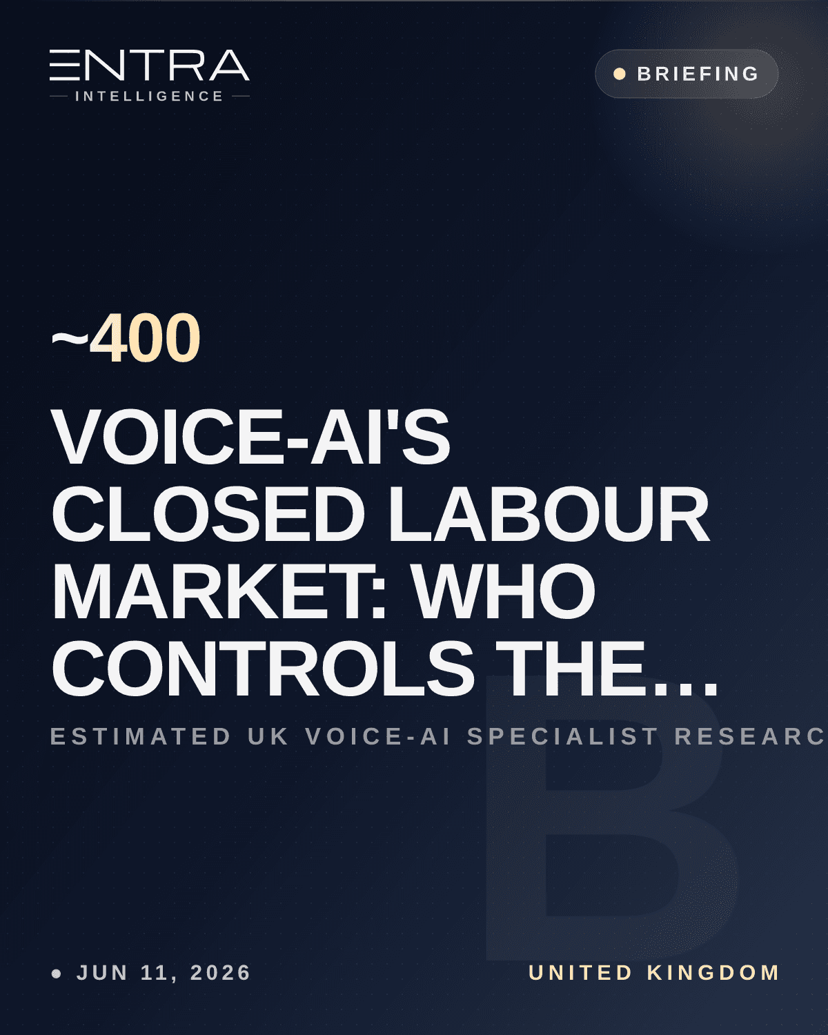 Voice-AI's Closed Labour Market: Who Controls the Talent