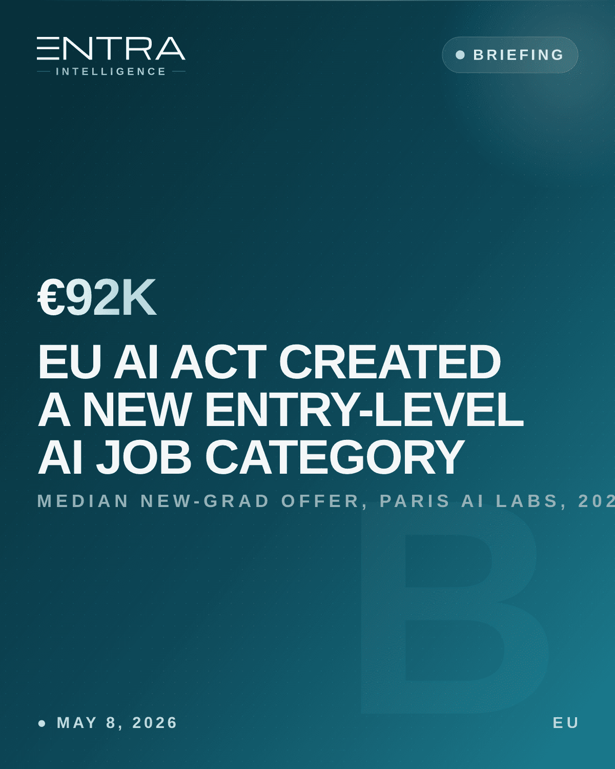 EU AI Act Created a New Entry-Level AI Job Category