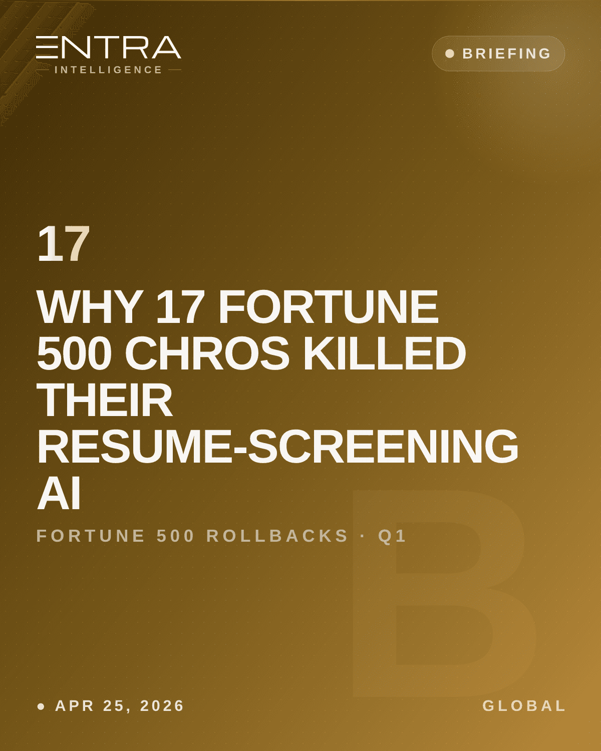 Why 17 Fortune 500 CHROs killed their resume-screening AI