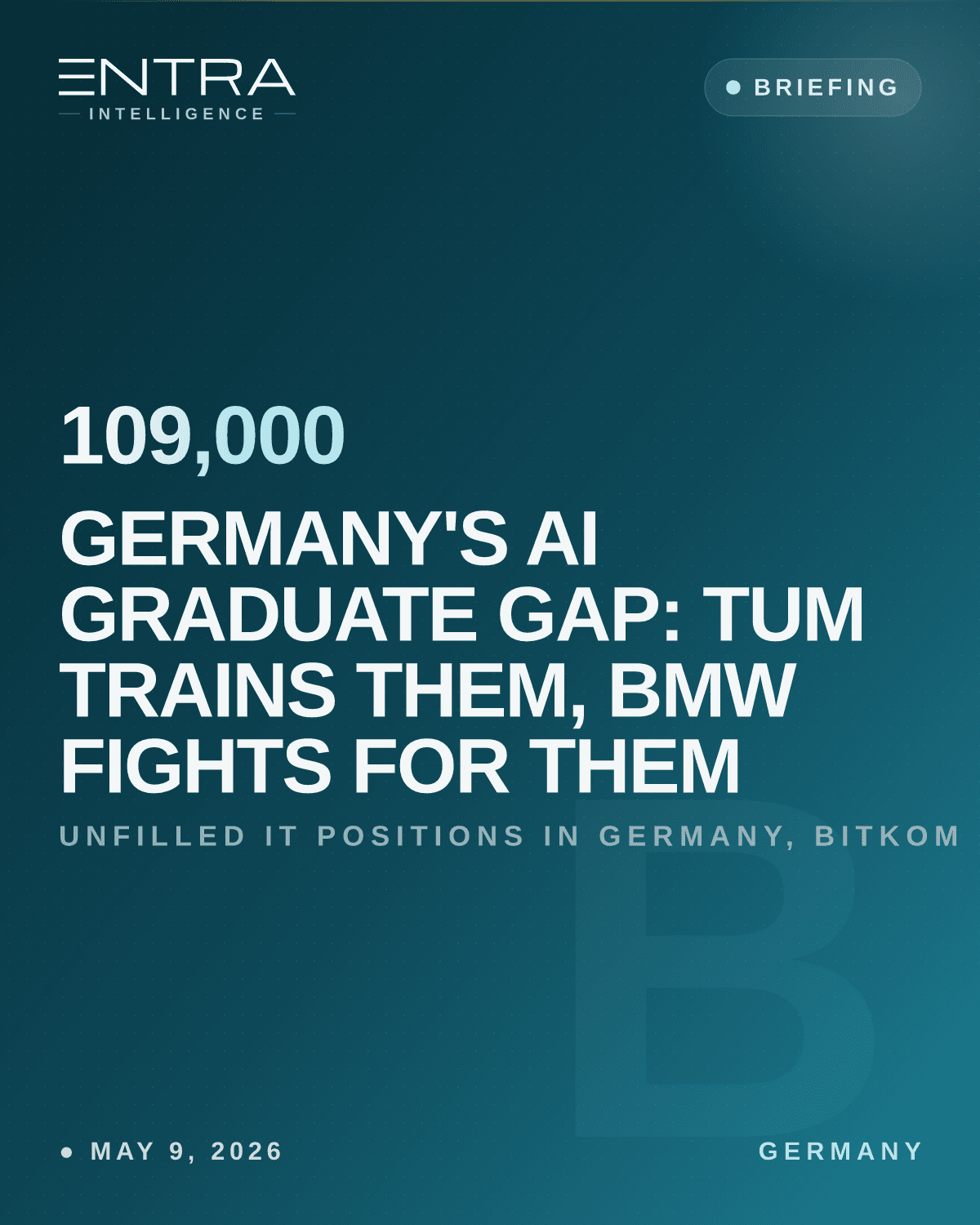 Germany's AI Graduate Gap: TUM Trains Them, BMW Fights for Them