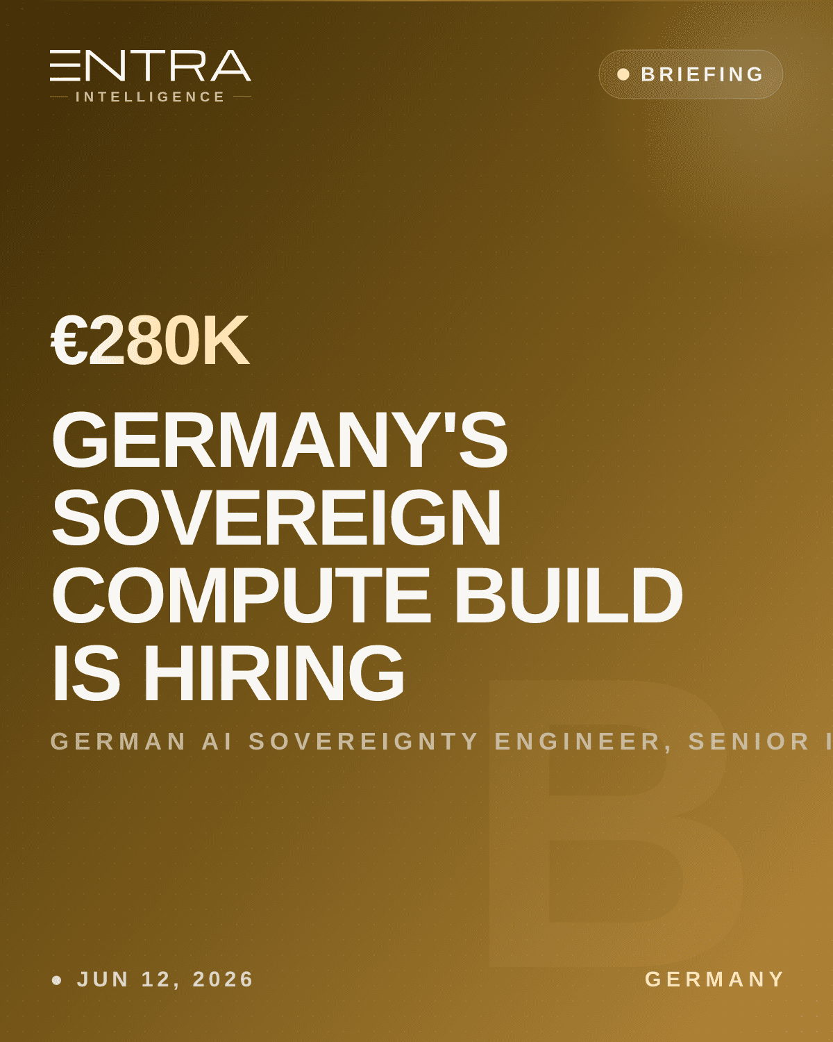 Germany's Sovereign Compute Build Is Hiring
