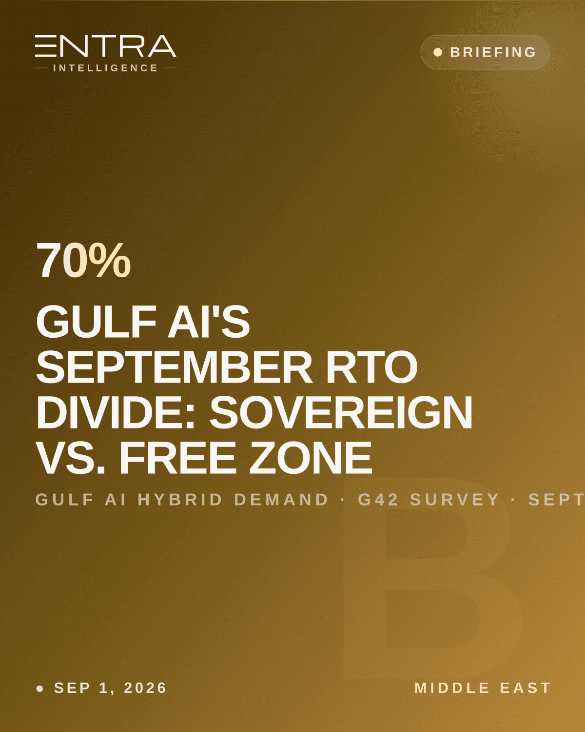 Gulf AI's September RTO Divide: Sovereign vs. Free Zone