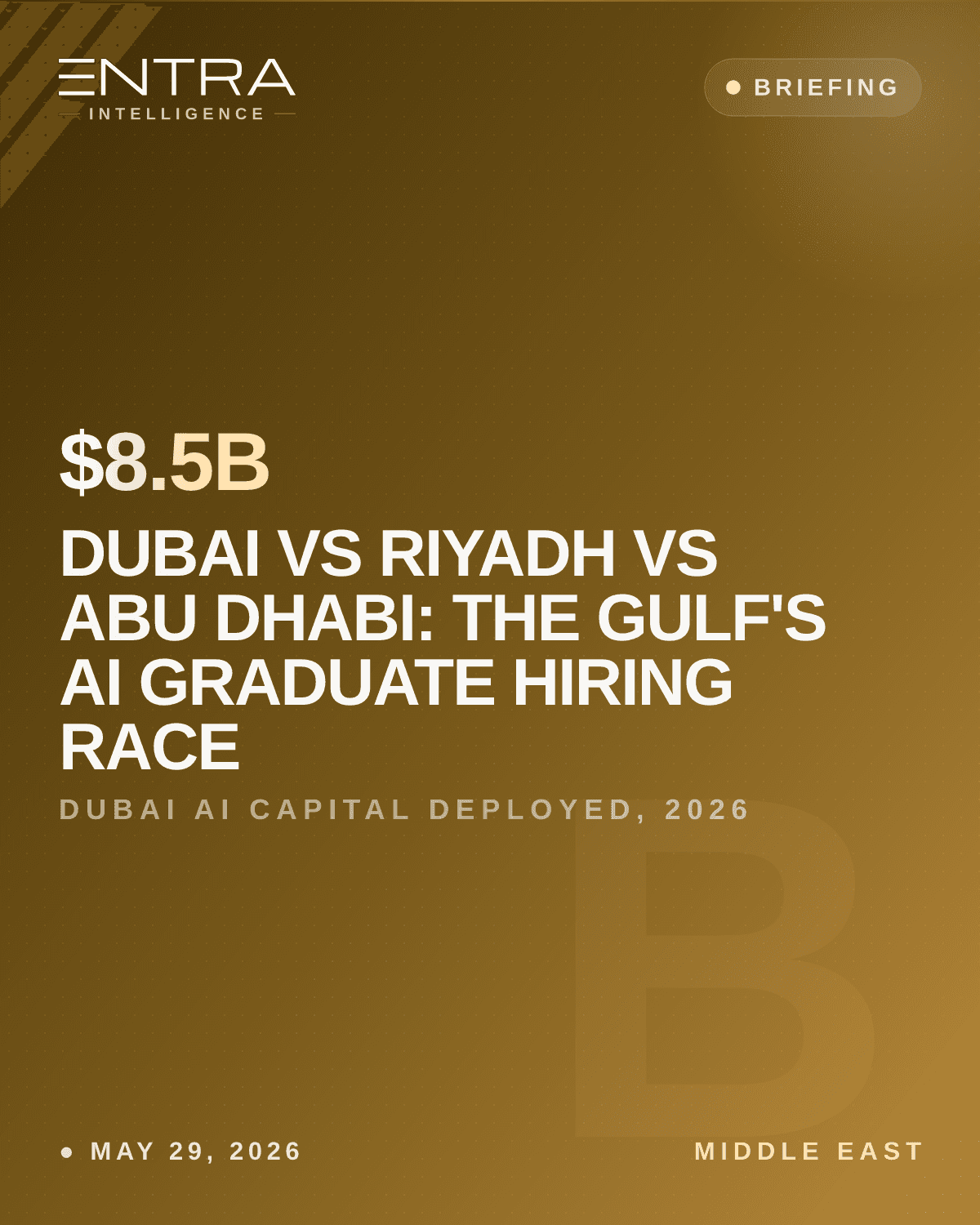 Dubai vs Riyadh vs Abu Dhabi: The Gulf's AI Graduate Hiring Race