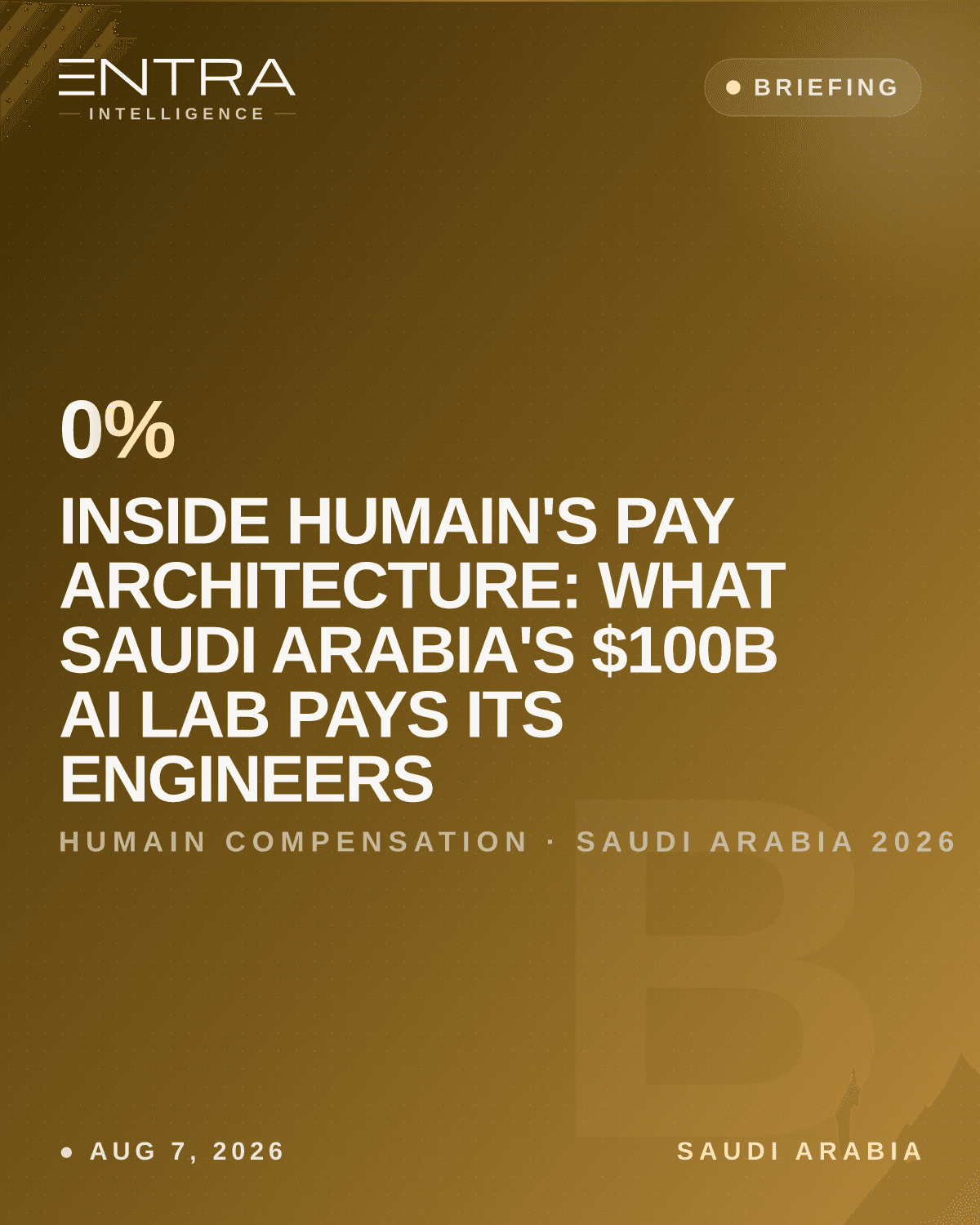 Inside HUMAIN's Pay Architecture: What Saudi Arabia's $100B AI Lab Pays Its Engineers