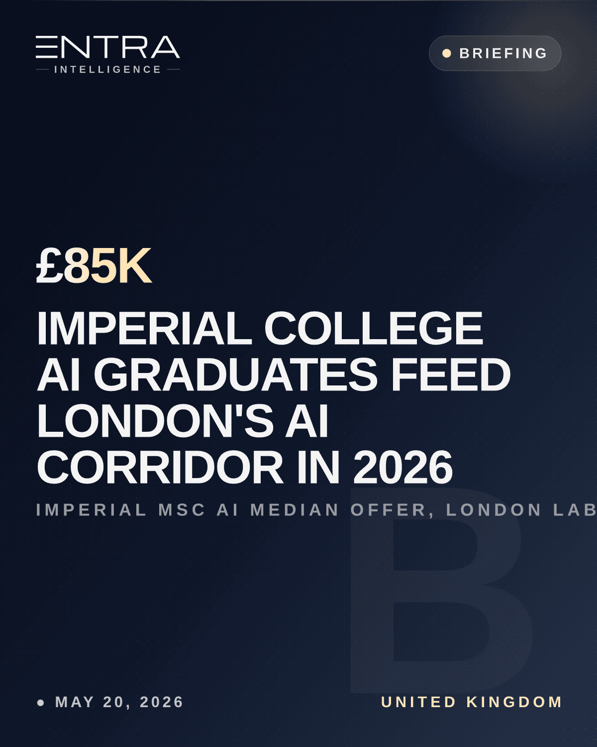 Imperial College AI Graduates Feed London's AI Corridor in 2026