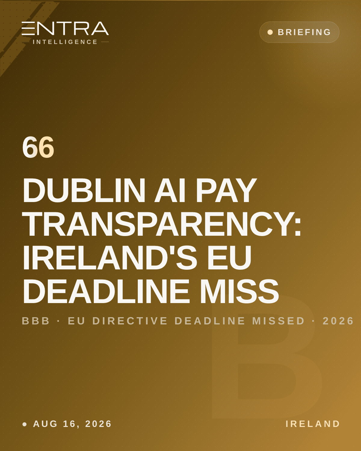 Dublin AI Pay Transparency: Ireland's EU Deadline Miss