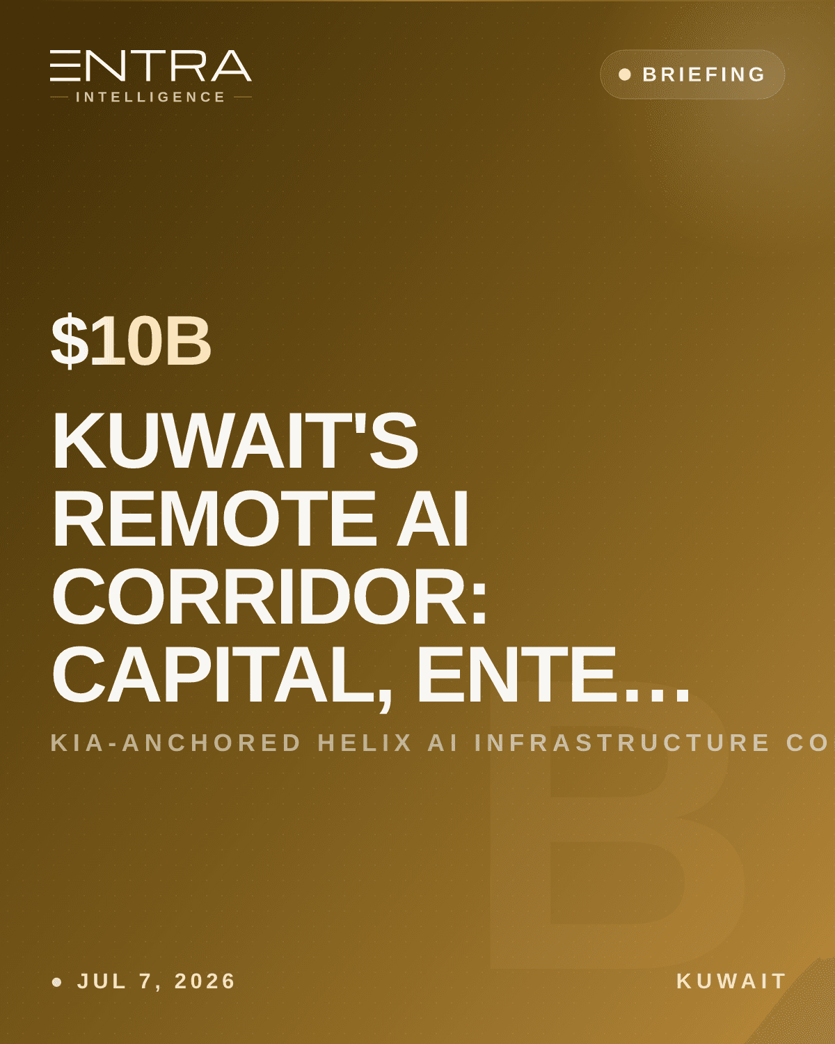 Kuwait's Remote AI Corridor: Capital, Enterprise, Returnees