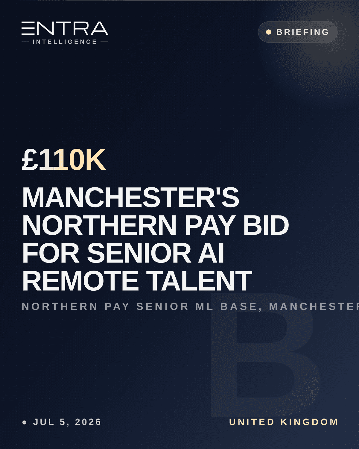 Manchester's Northern Pay Bid for Senior AI Remote Talent