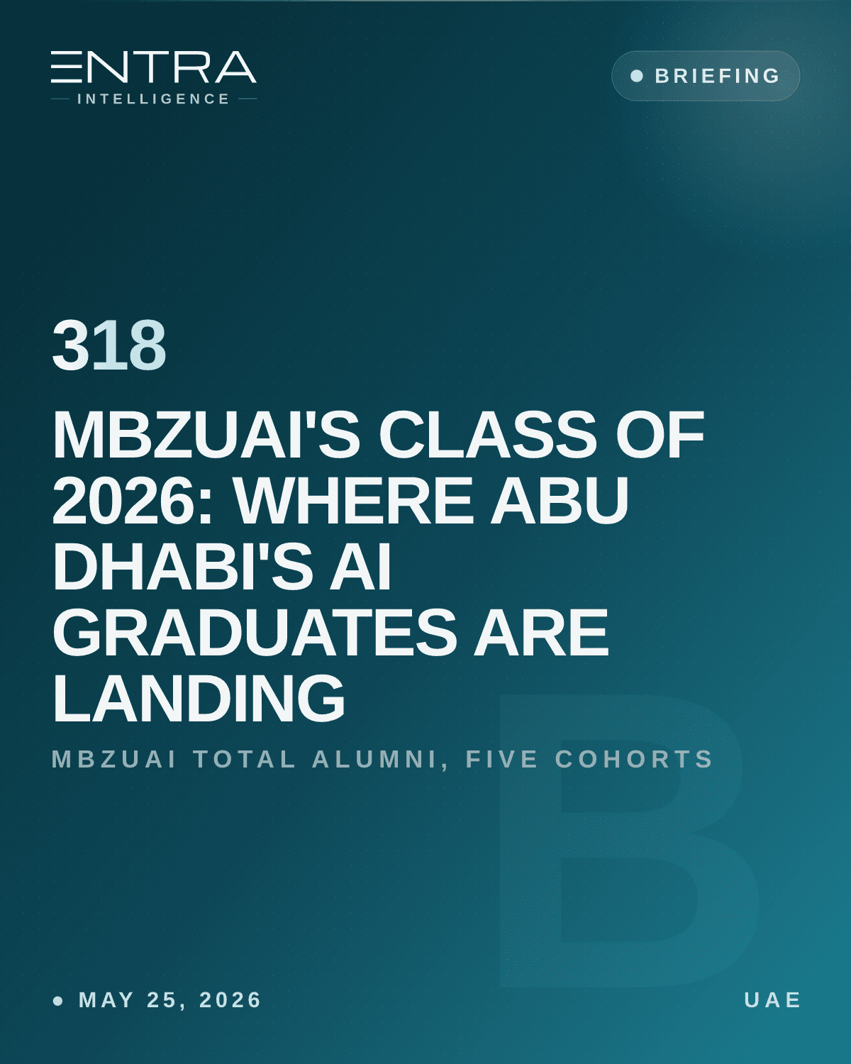 MBZUAI's Class of 2026: Where Abu Dhabi's AI Graduates Are Landing