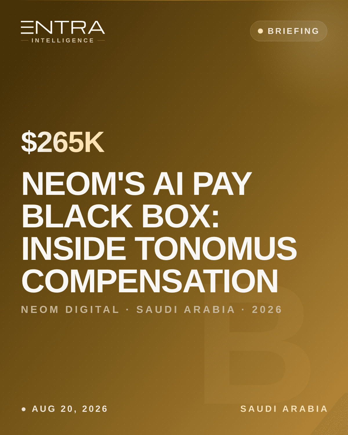NEOM's AI Pay Black Box: Inside Tonomus Compensation