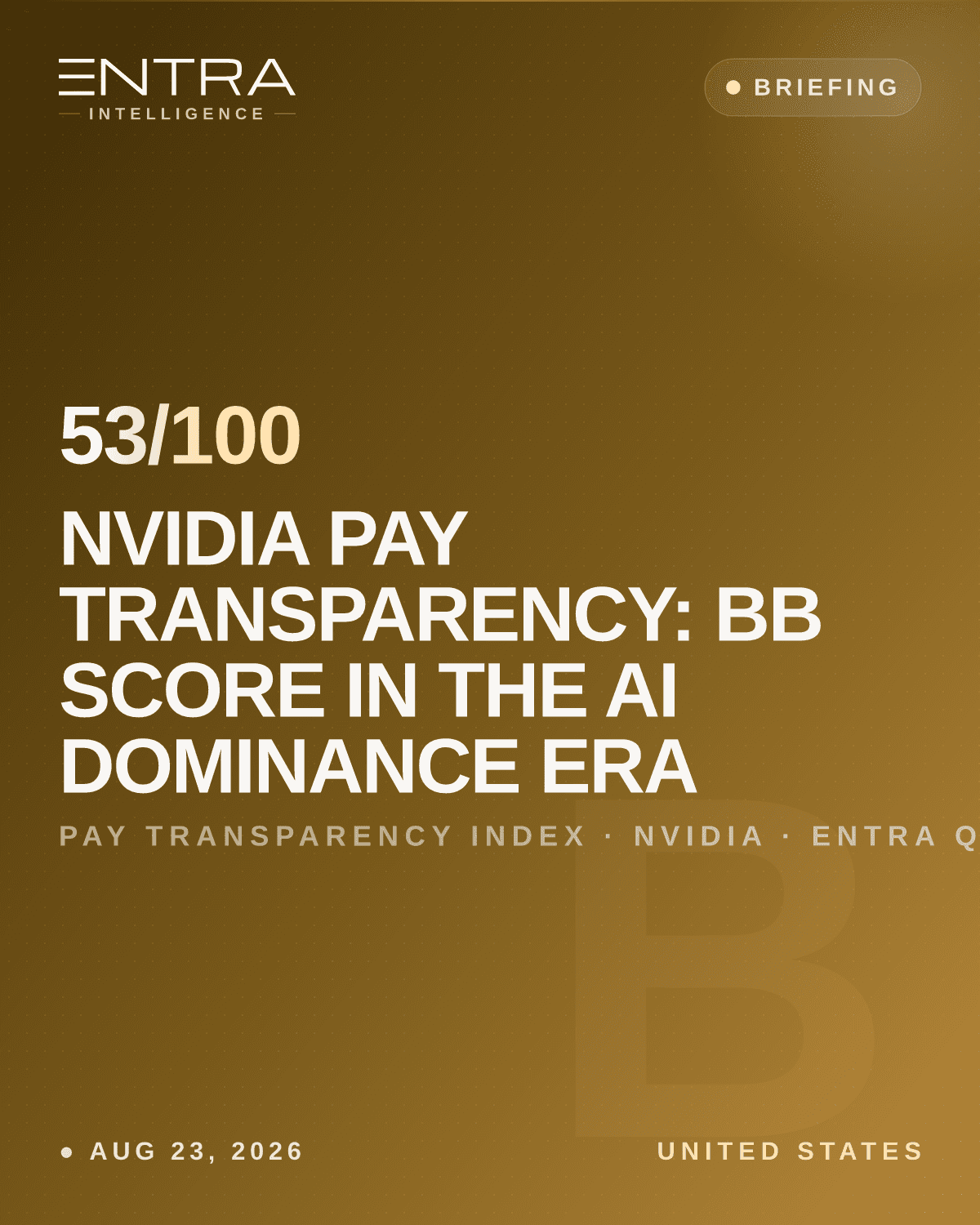 NVIDIA Pay Transparency: BB Score in the AI Dominance Era