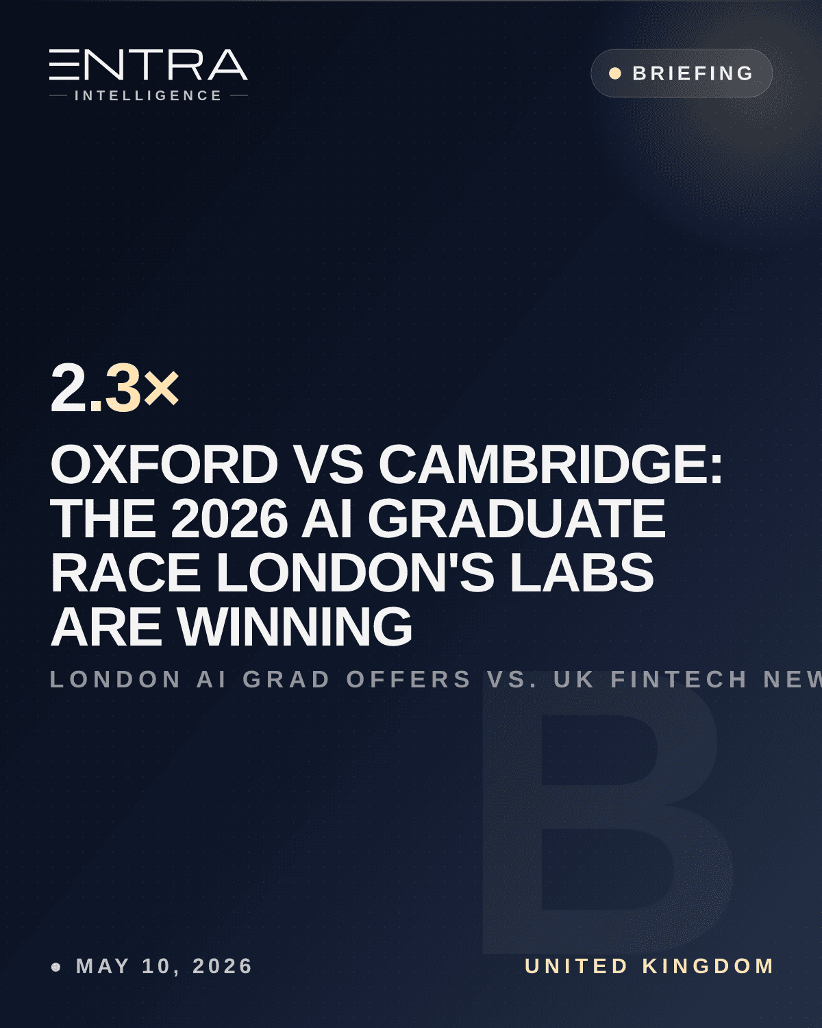 Oxford vs Cambridge: The 2026 AI Graduate Race London's Labs Are Winning