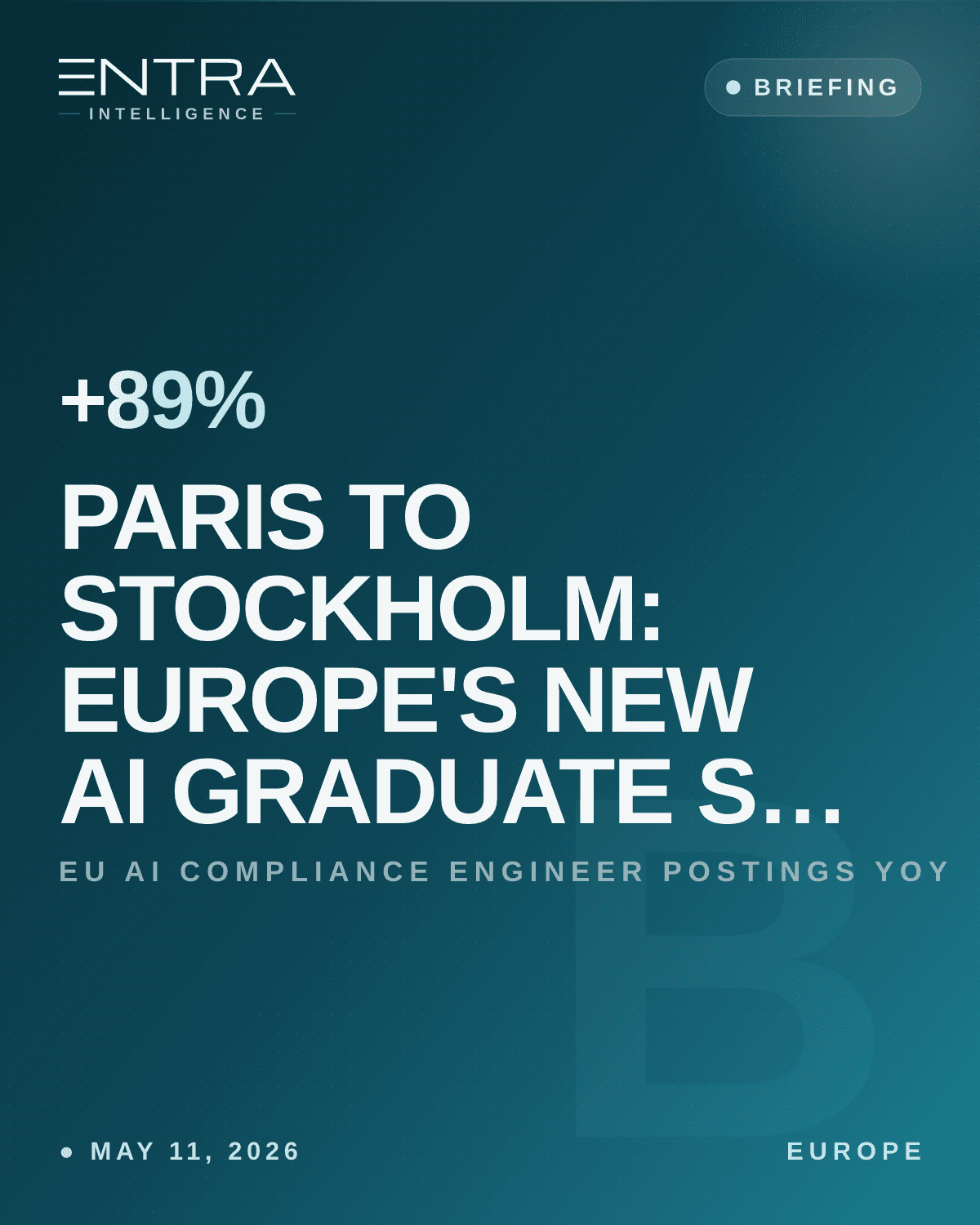 Paris to Stockholm: Europe's New AI Graduate Spine