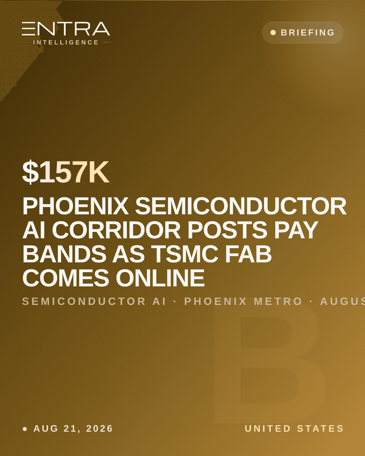 Phoenix Semiconductor AI Corridor Posts Pay Bands as TSMC Fab Comes Online