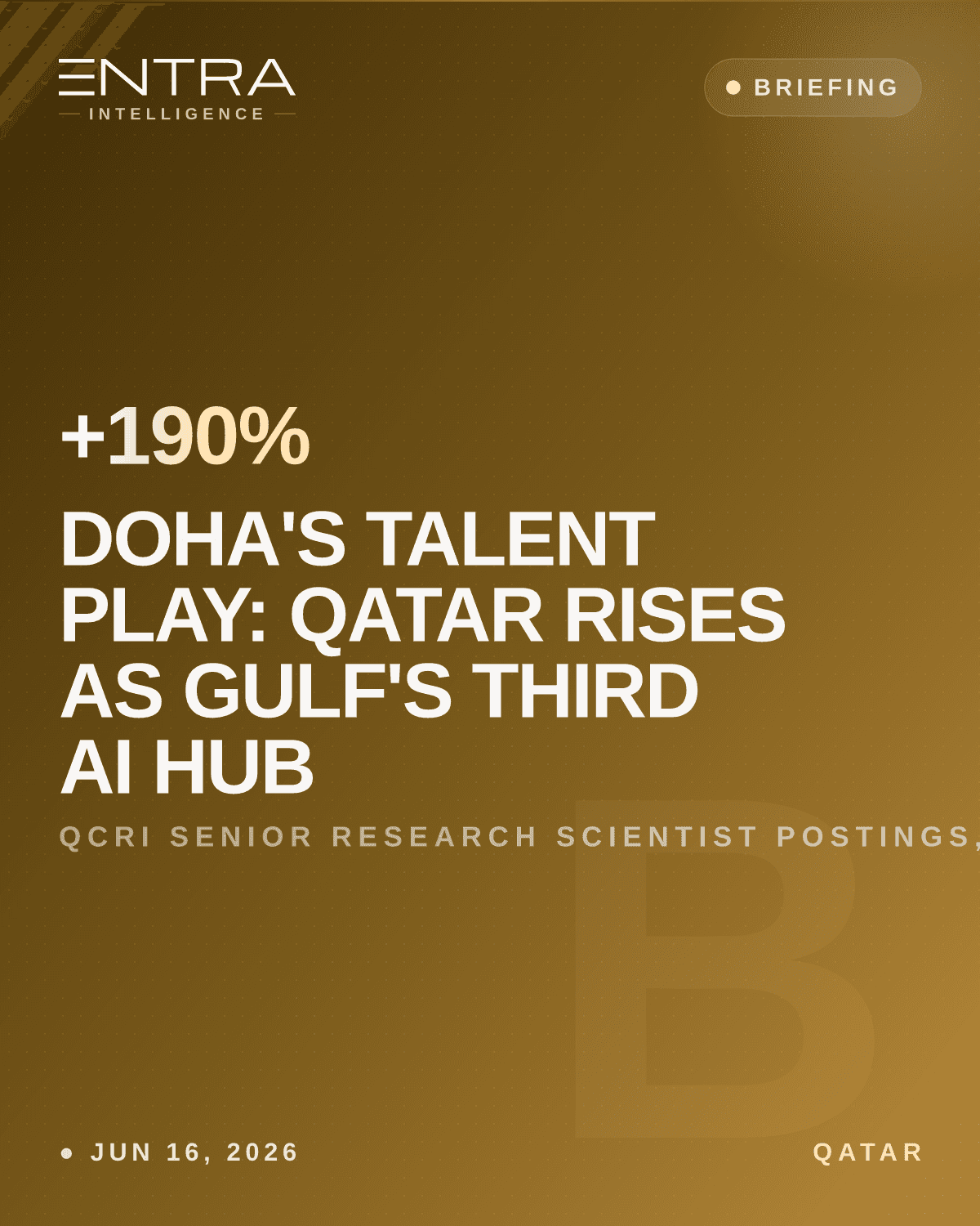 Doha's Talent Play: Qatar Rises as Gulf's Third AI Hub