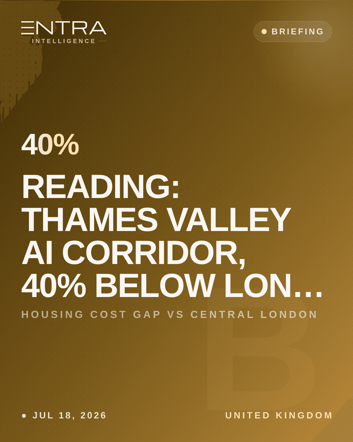 Reading: Thames Valley AI Corridor, 40% Below London