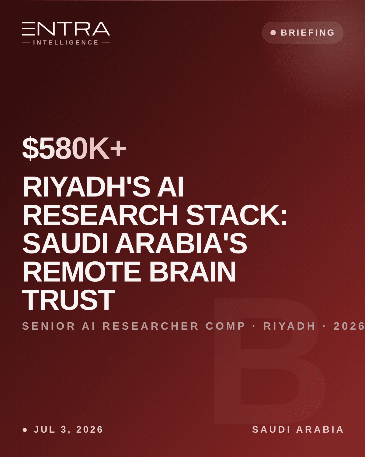 Riyadh's AI Research Stack: Saudi Arabia's Remote Brain Trust