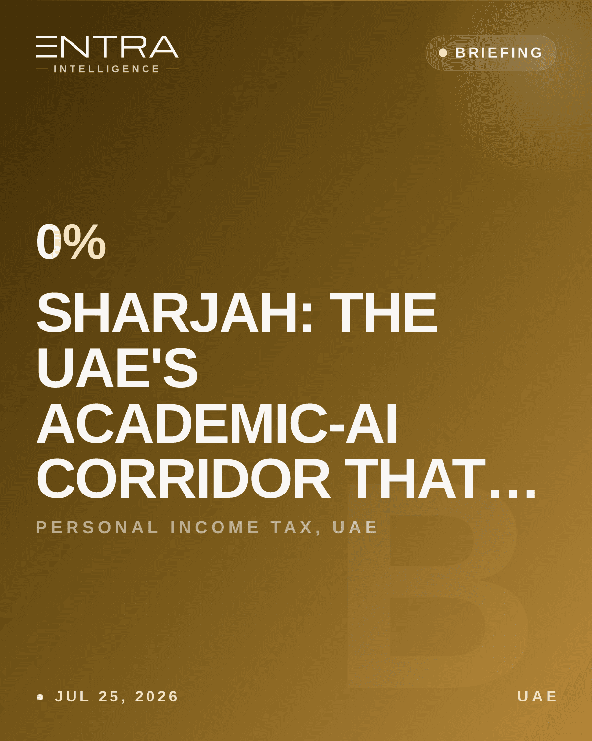 Sharjah: The UAE's Academic-AI Corridor That Dubai Overlooks
