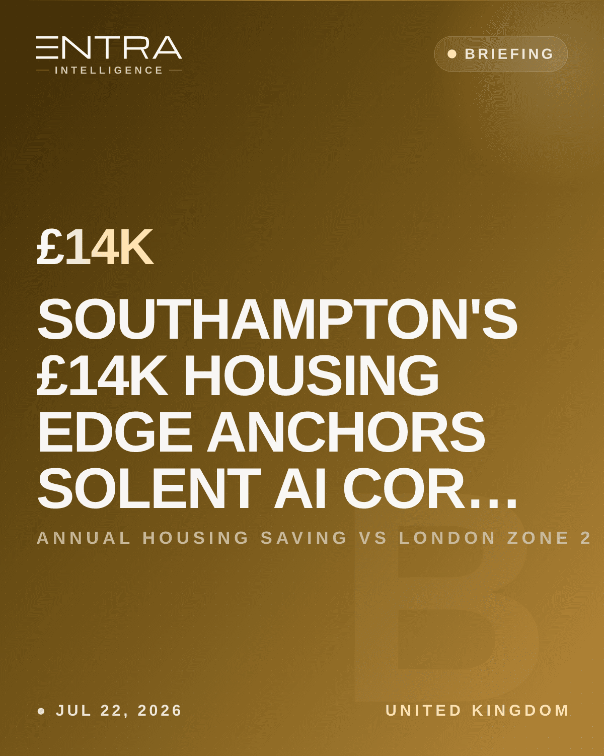 Southampton's £14K Housing Edge Anchors Solent AI Corridor