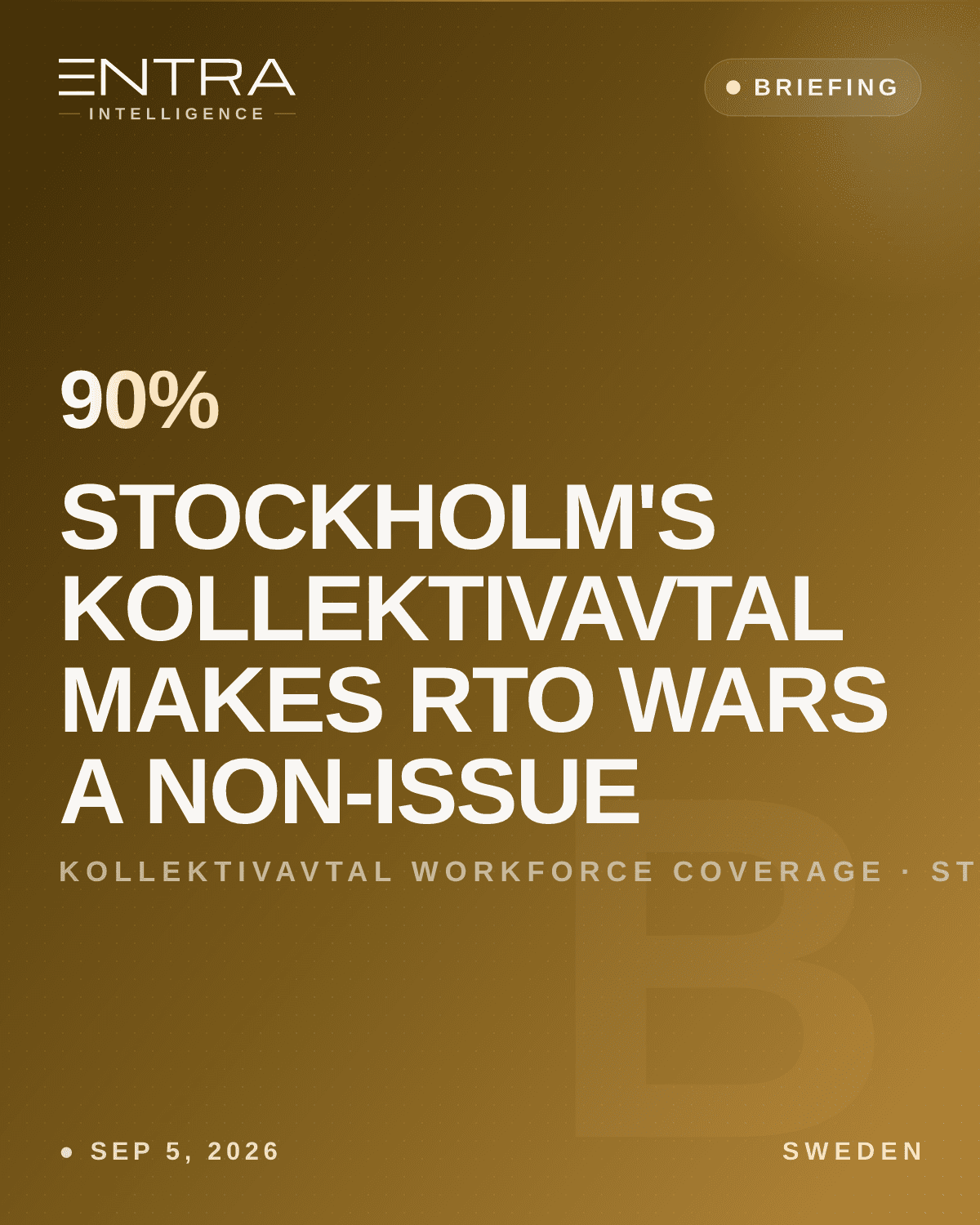 Stockholm's Kollektivavtal Makes RTO Wars a Non-Issue
