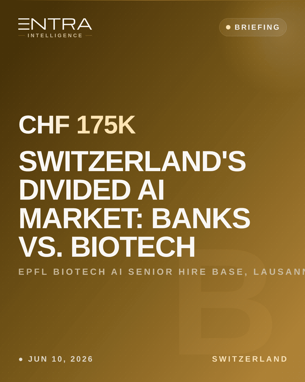 Switzerland's Divided AI Market: Banks vs. Biotech
