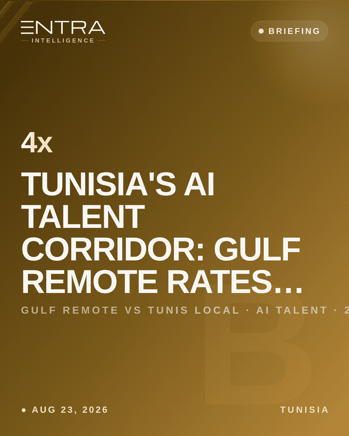 Tunisia's AI Talent Corridor: Gulf Remote Rates Exposed