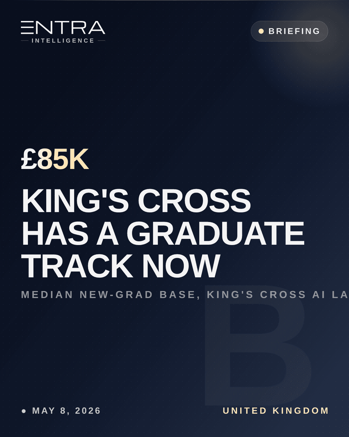 King's Cross Has a Graduate Track Now