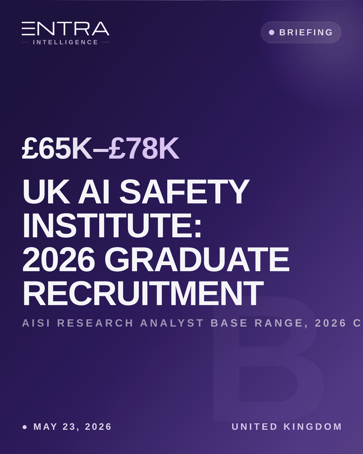 UK AI Safety Institute: 2026 Graduate Recruitment
