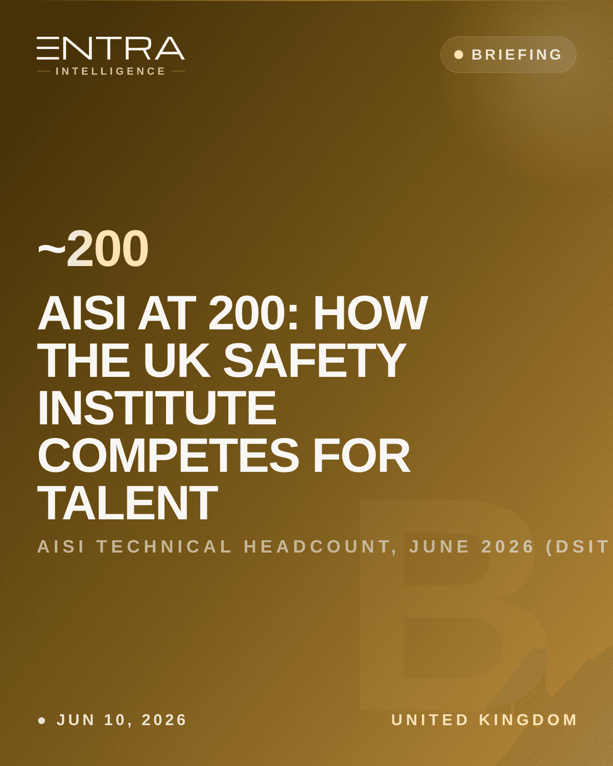 AISI at 200: How the UK Safety Institute Competes for Talent