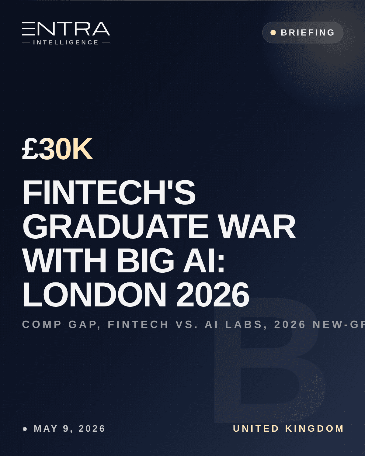 Fintech's Graduate War With Big AI: London 2026