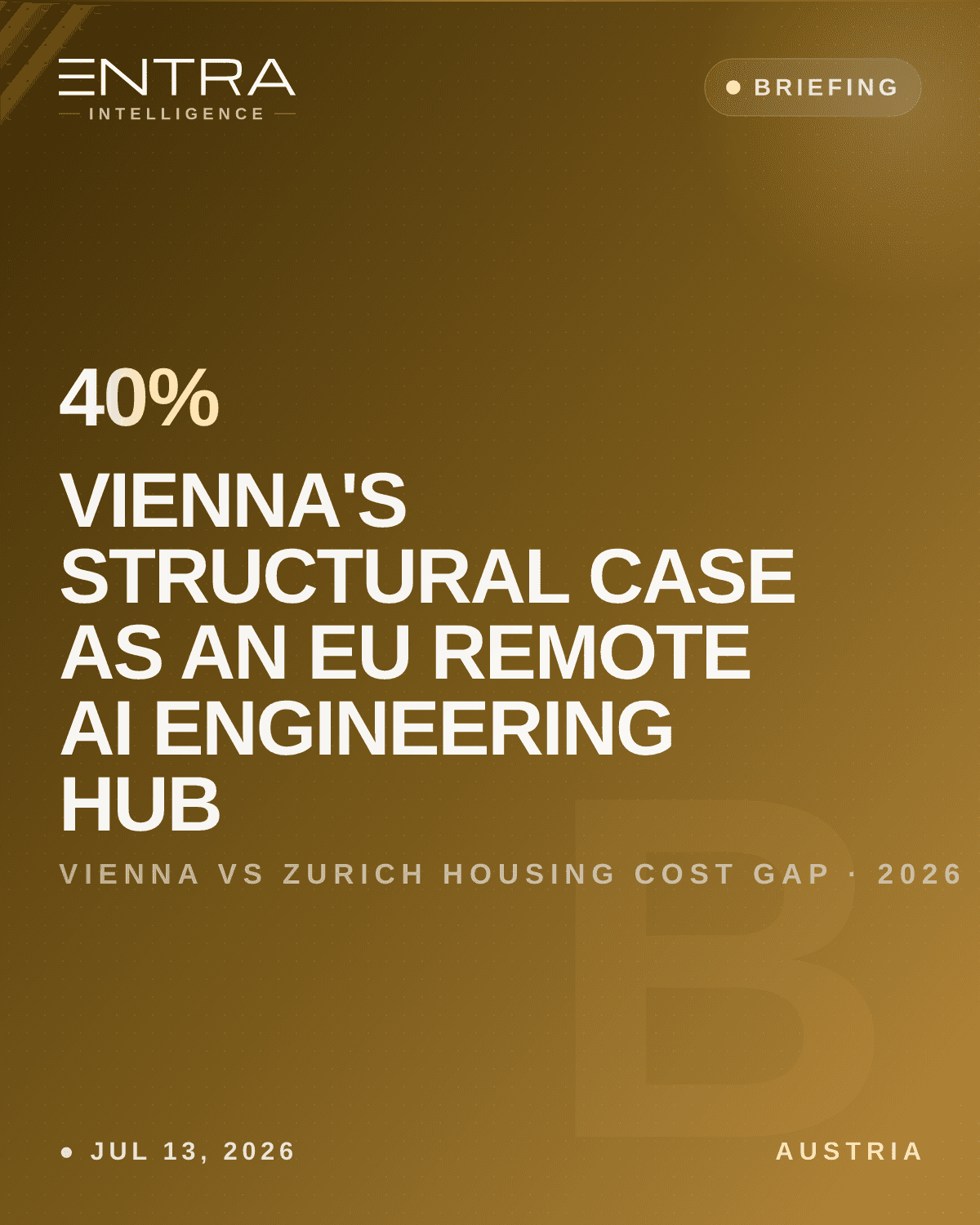 Vienna's Structural Case as an EU Remote AI Engineering Hub