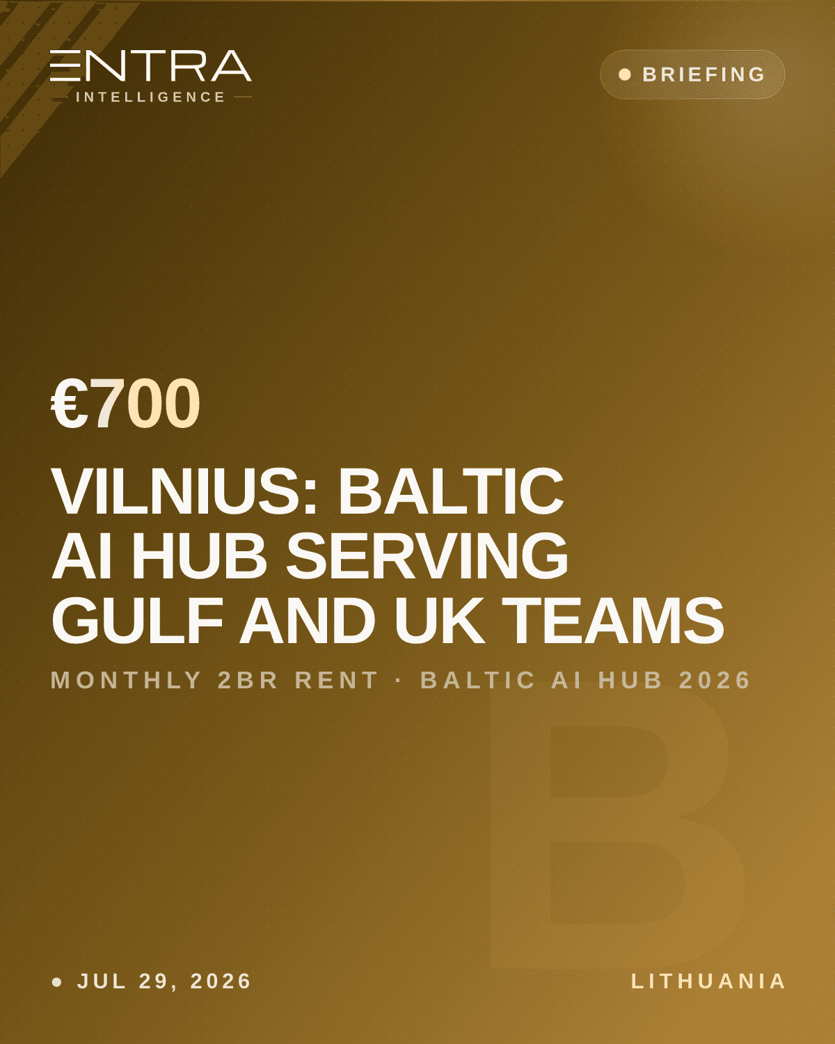 Vilnius: Baltic AI Hub Serving Gulf and UK Teams