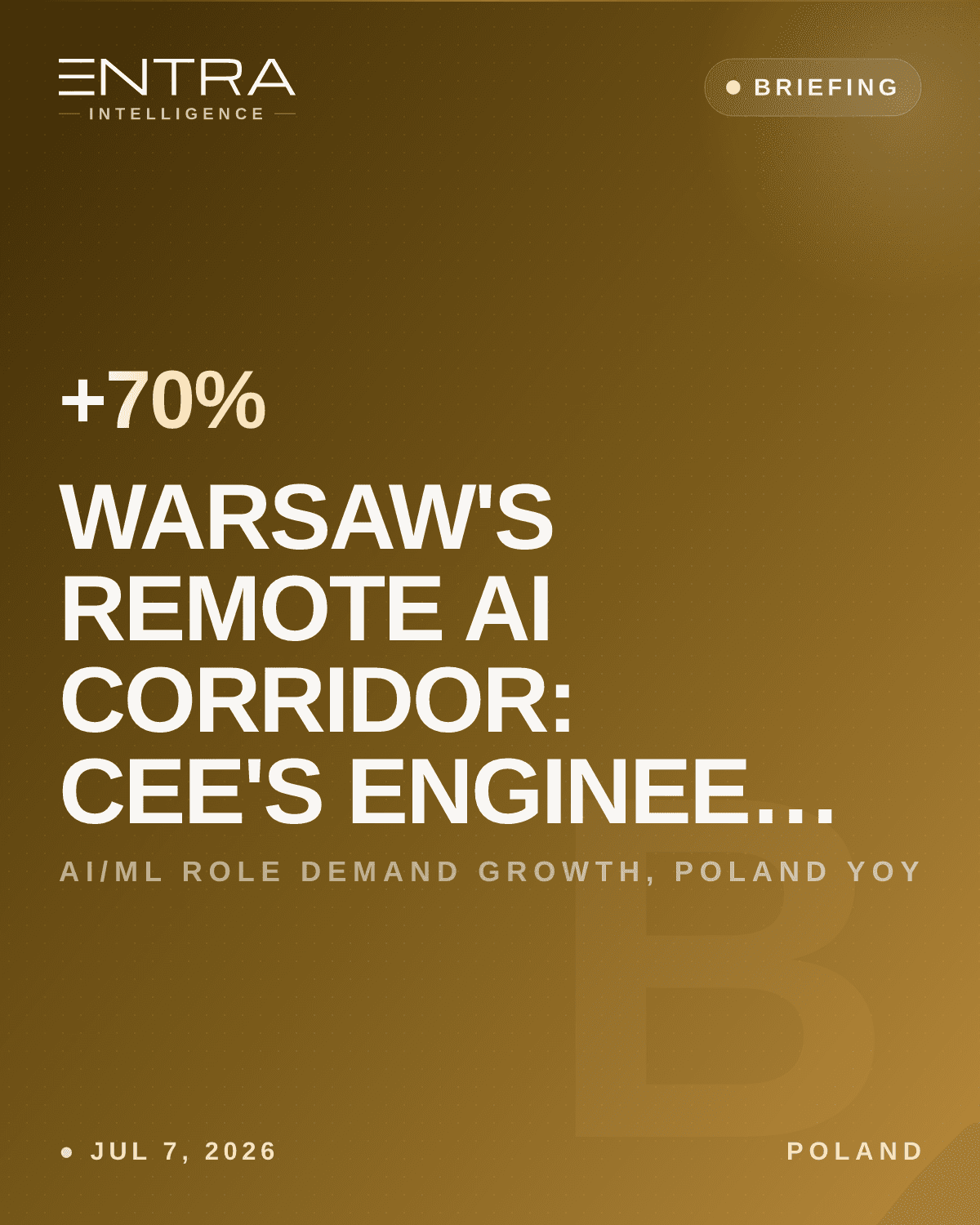 Warsaw's Remote AI Corridor: CEE's Engineering Value Play