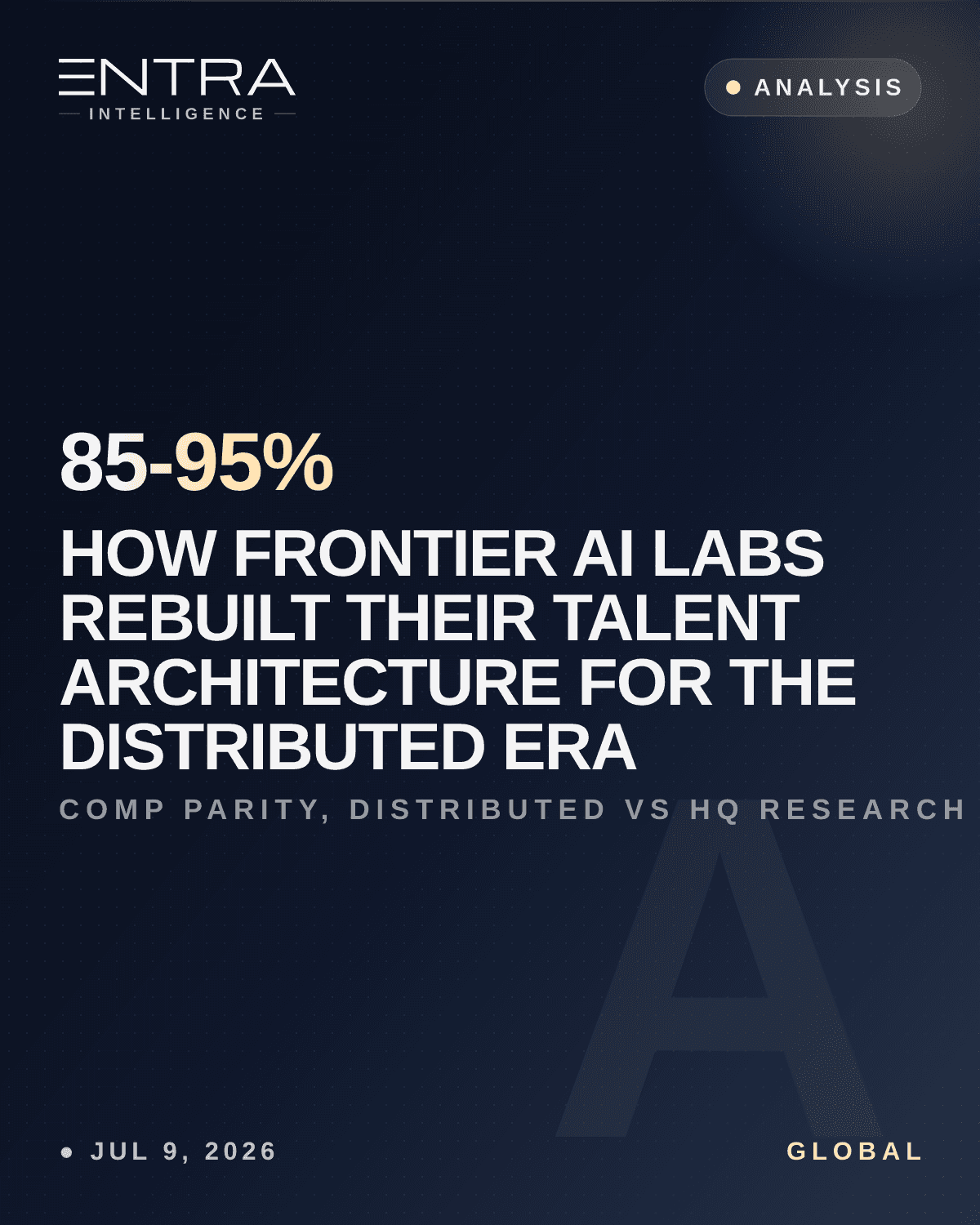 How Frontier AI Labs Rebuilt Their Talent Architecture for the Distributed Era