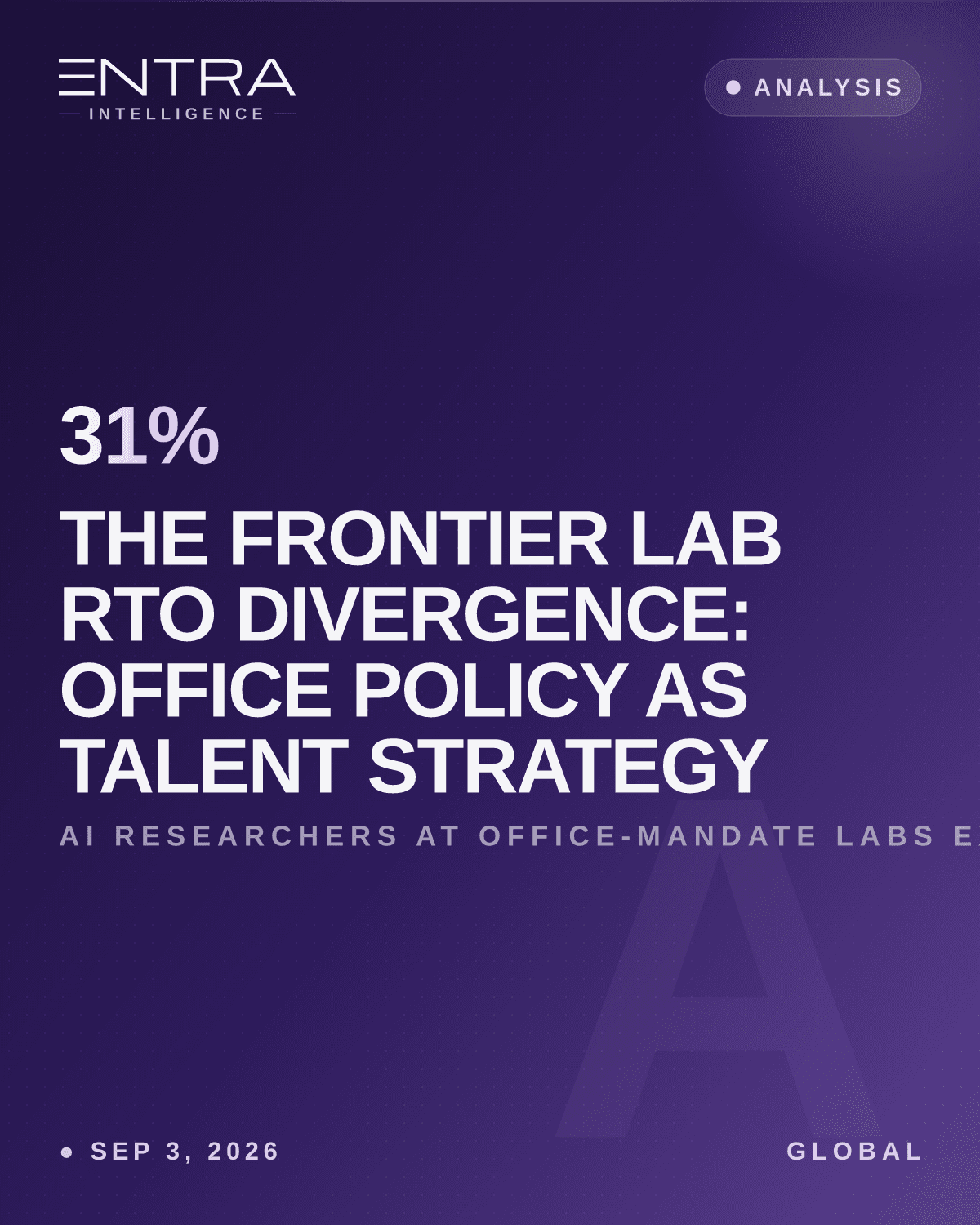 The Frontier Lab RTO Divergence: Office Policy as Talent Strategy