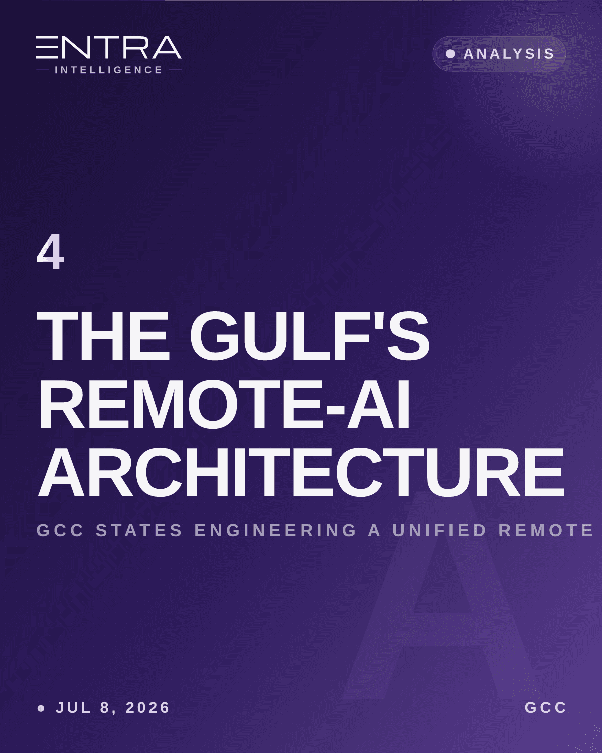 The Gulf's Remote-AI Architecture