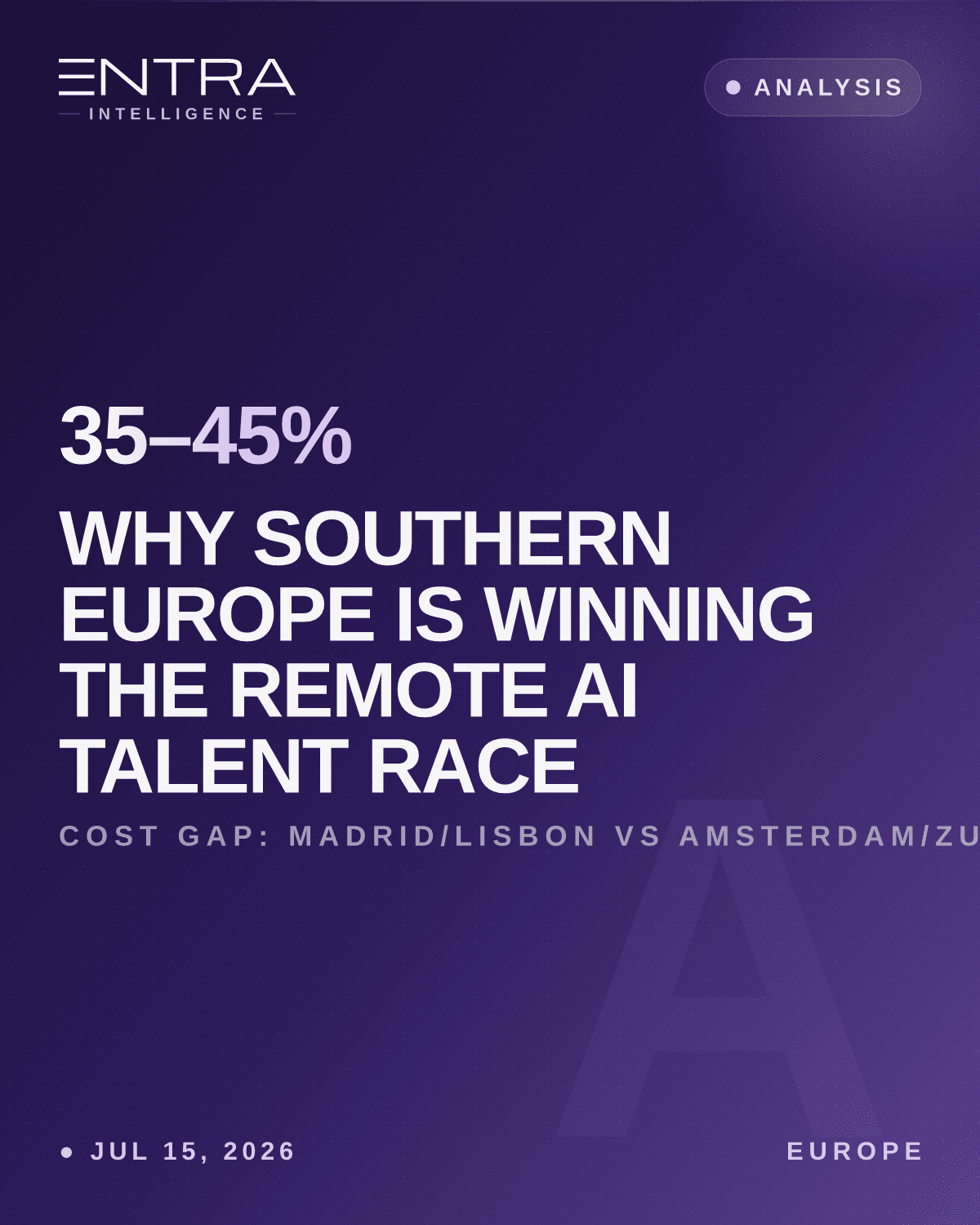 Why Southern Europe Is Winning the Remote AI Talent Race